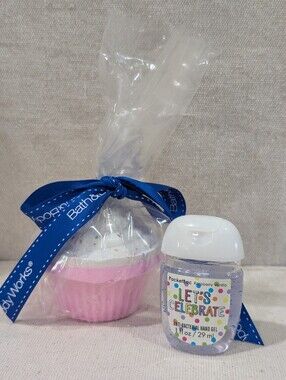 New Bath & Body Works birthday gift set bath fizzy & antibacterial hand gel